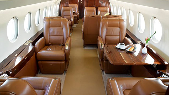 Falcon 900EX Jet Interior