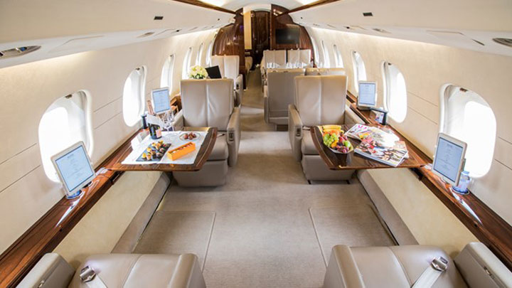 Global Express Jet Interior