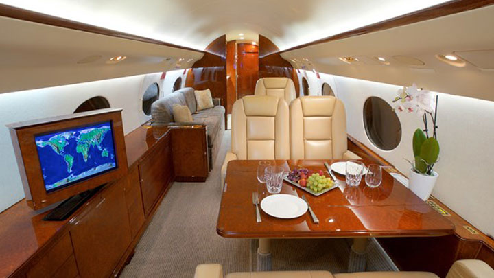 Gulfstream IV Jet Interior