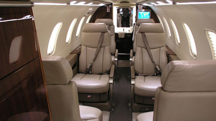 Learjet 40XR Jet Interior