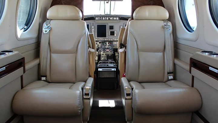 King Air 90 Jet Interior