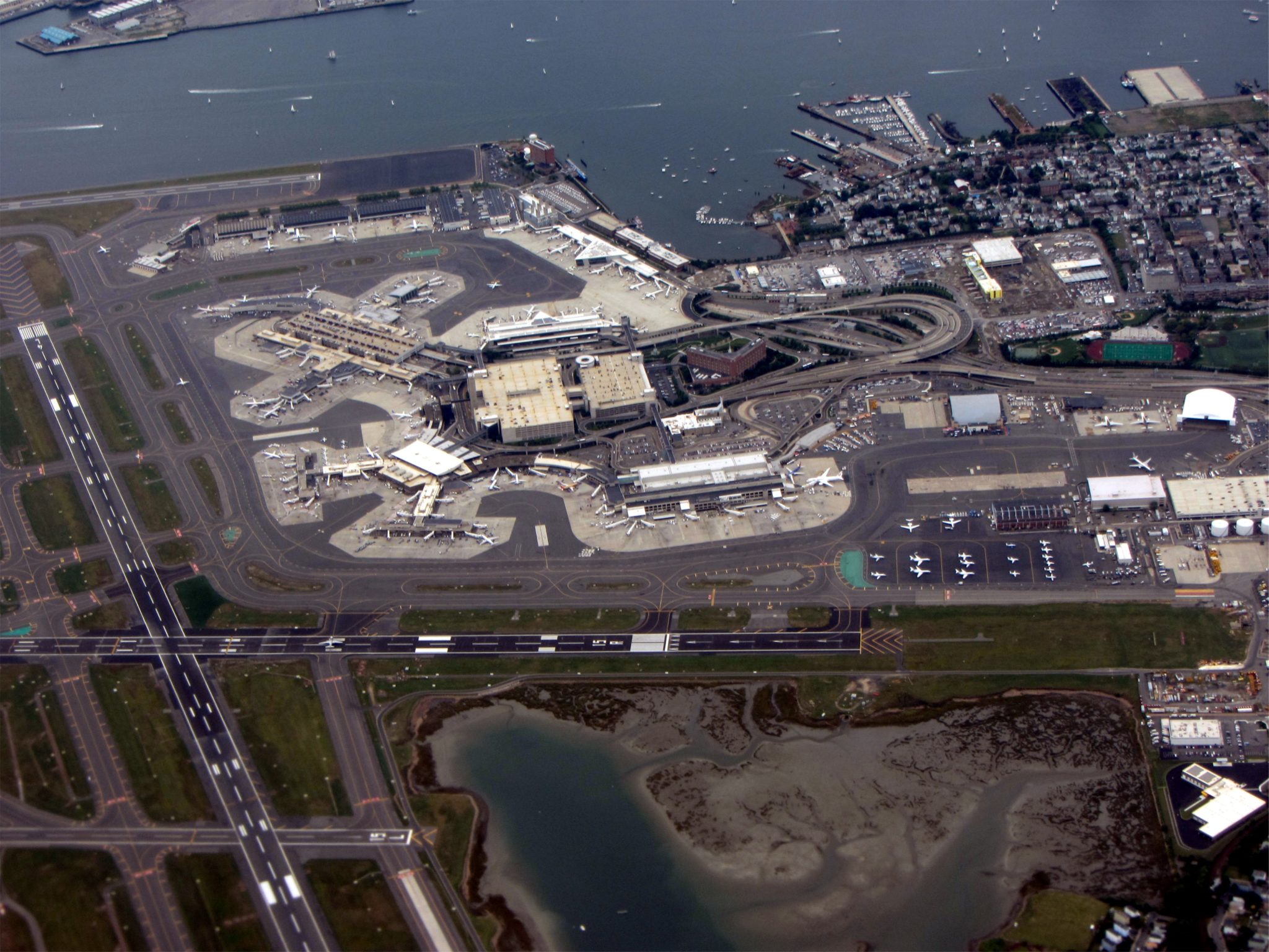 Logan Airport Aerial View 